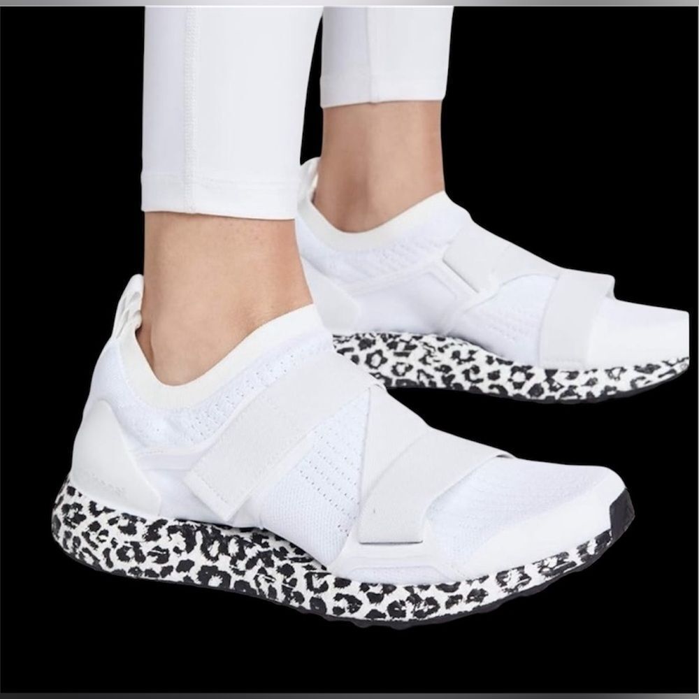 Stella McCartney x Adidas Ultra Boost X White w/ Leopard Print 8.5